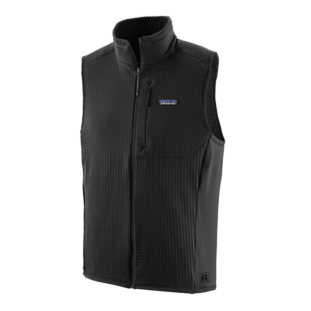 Men's Grid Fleece Performance Vest - Black