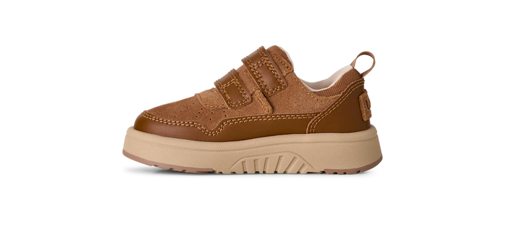 Toddler Suede Hook-And-Loop Sneaker - Chestnut