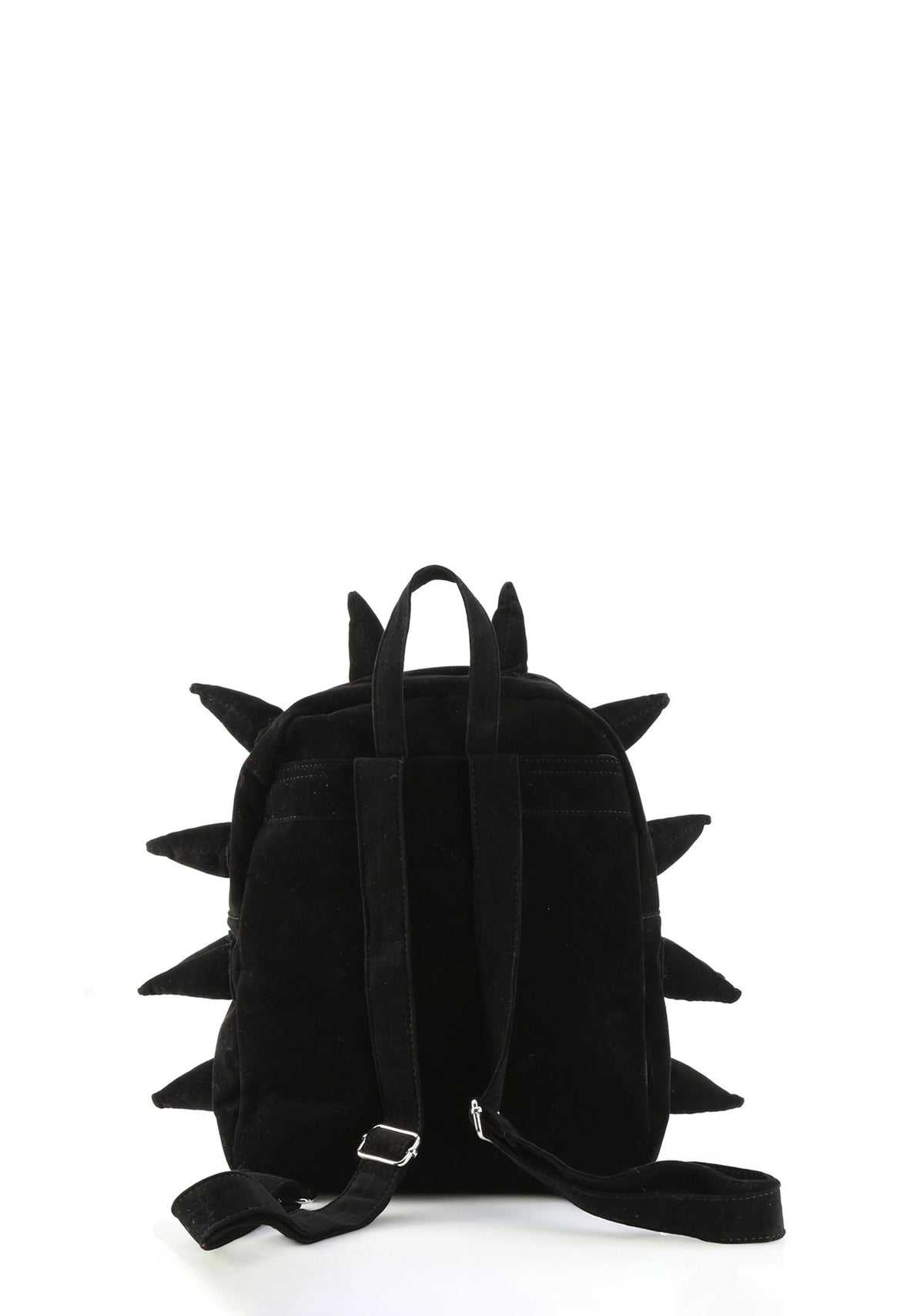 Velvet Spiked Mini Backpack - Black