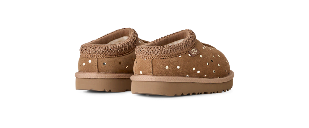 Toddler Metallic Dot Suede Mule - Black