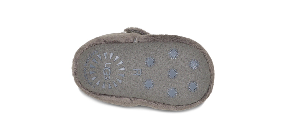 Baby Terry Bootie Slipper - Charcoal