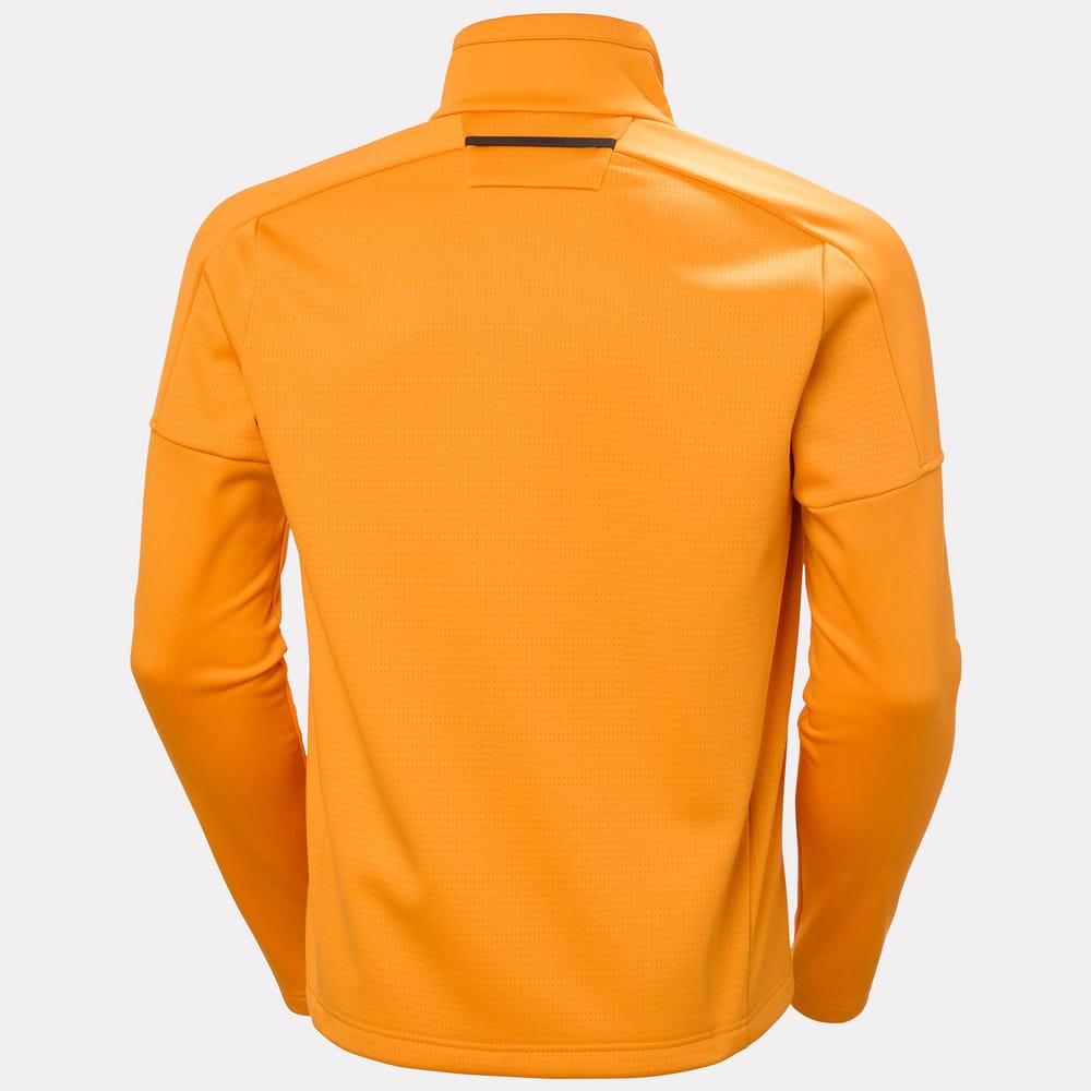 Men's Full-Zip Fleece Jacket - Orange