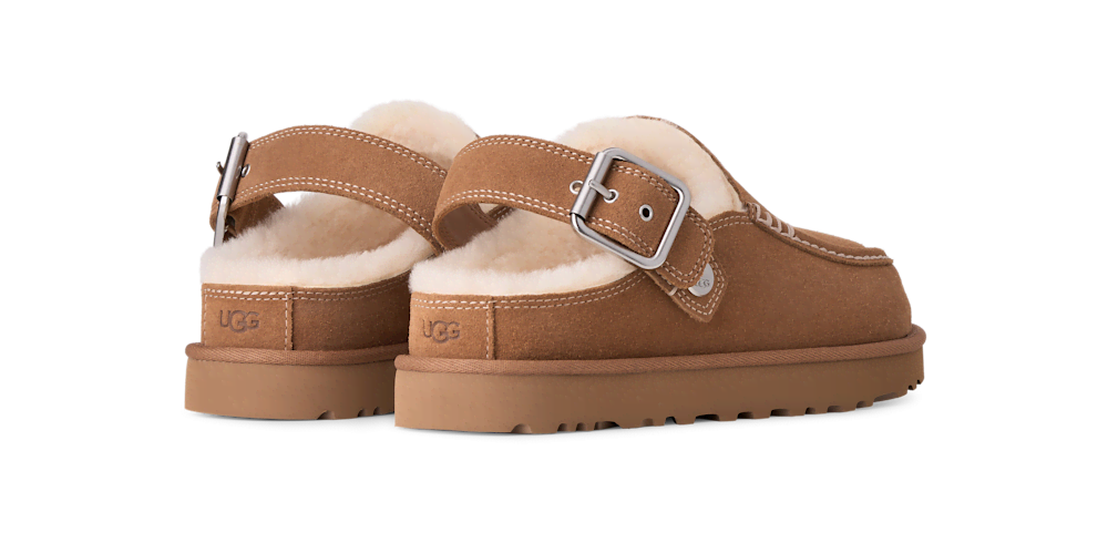 Women's Suede Adjustable-Strap Clog - Dusty Orchid
