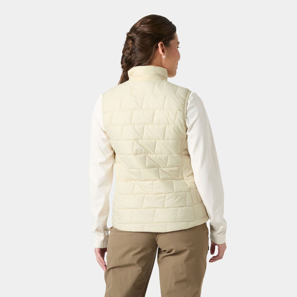 Women's Packable Insulated Vest - Cream