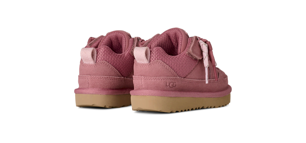 Toddler Suede Mesh Low Top Sneakers - Pink