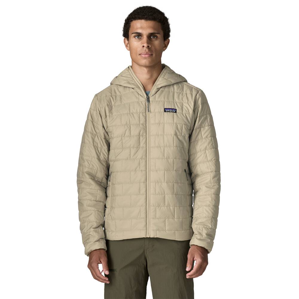 Men's Insulated Hooded Jacket - Brown