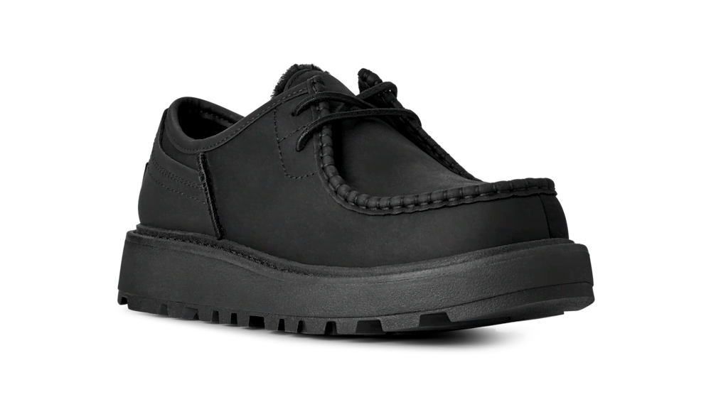Men's Waterproof Leather Lace-Up Shoe - Oak
