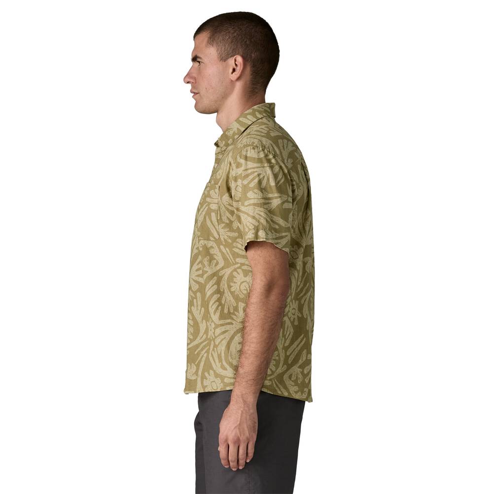 Men's Hemp Cotton Button-Up Shirt - Stone