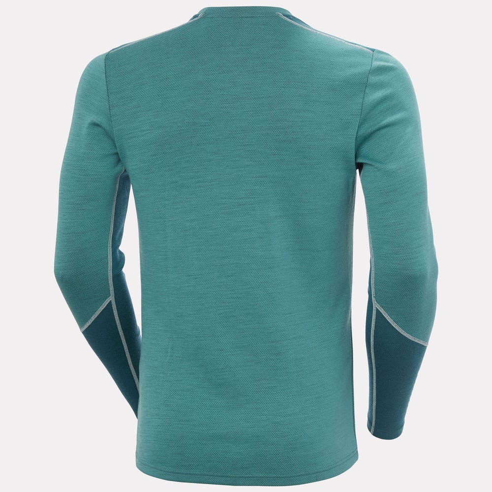 Men's Merino Wool Base Layer Top - Blue
