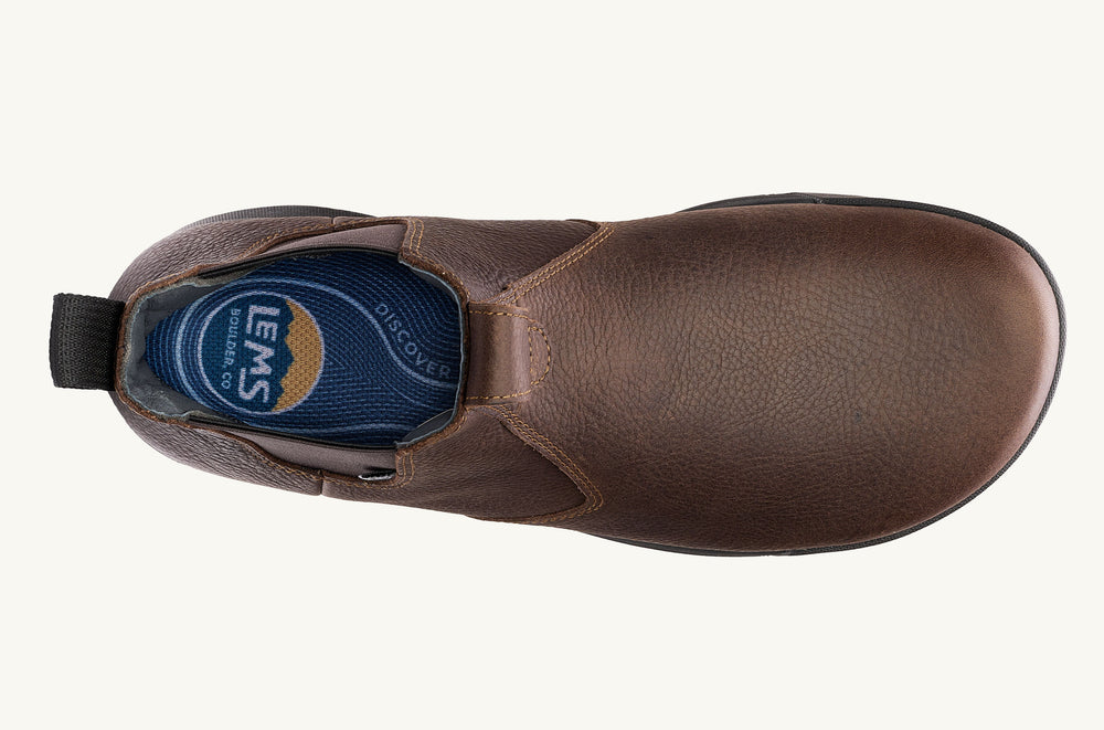Men's Waterproof Leather Chelsea Boot - Dark Roast