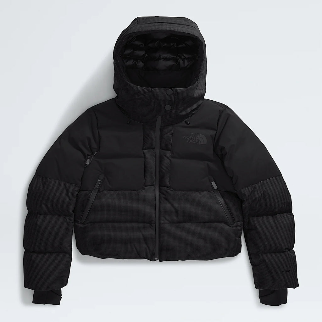 Women's Cropped Down Jacket - Black