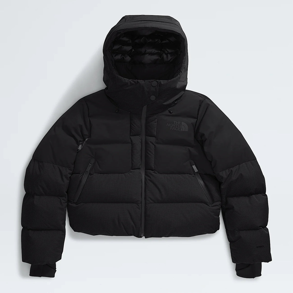 Women's Cropped Down Jacket - Black