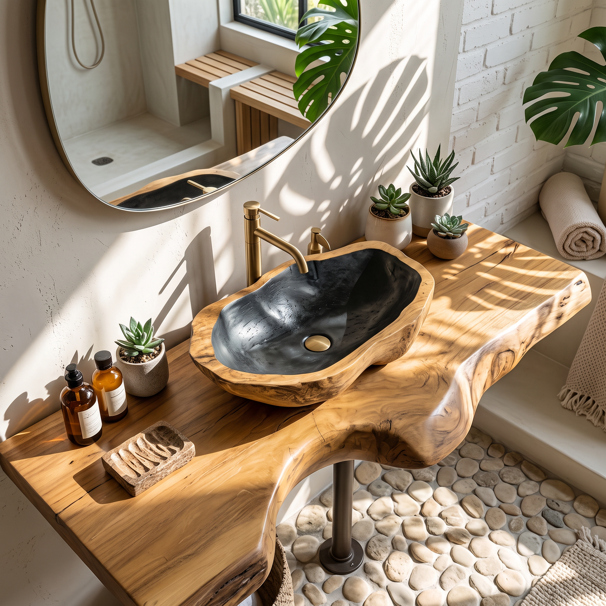 Solid Wood Sink