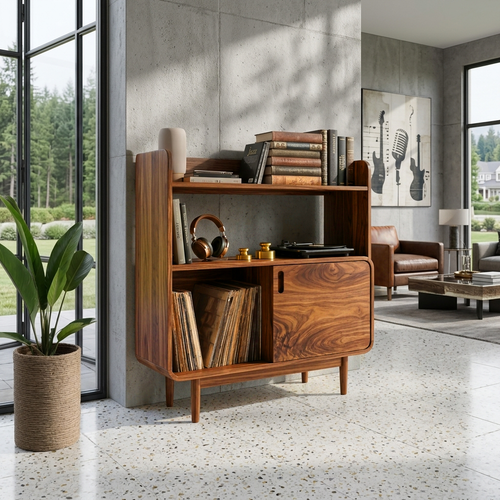 Elegant Turntable Cabinet For Music Lovers