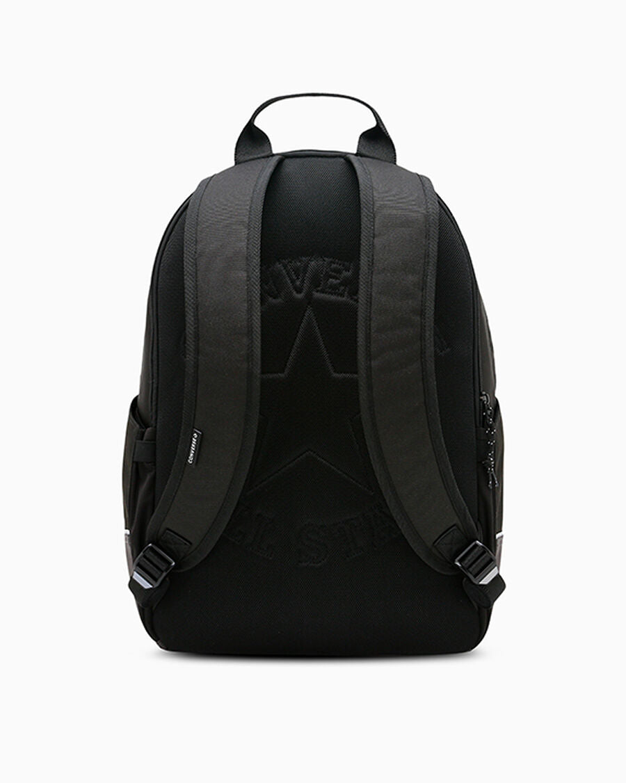 Unisex Coated Woven Everyday Backpack - Black - Black