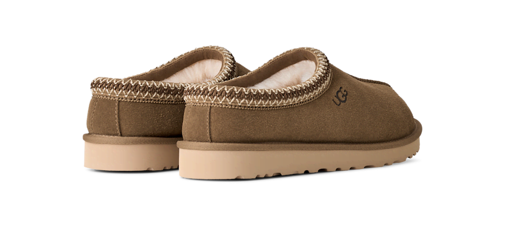 Men's Sheepskin Lined Slip-On Clog - Olive