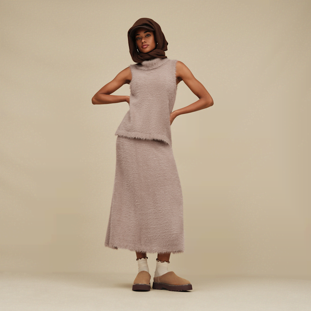 Women's Suede Platform Mule - Starry Night