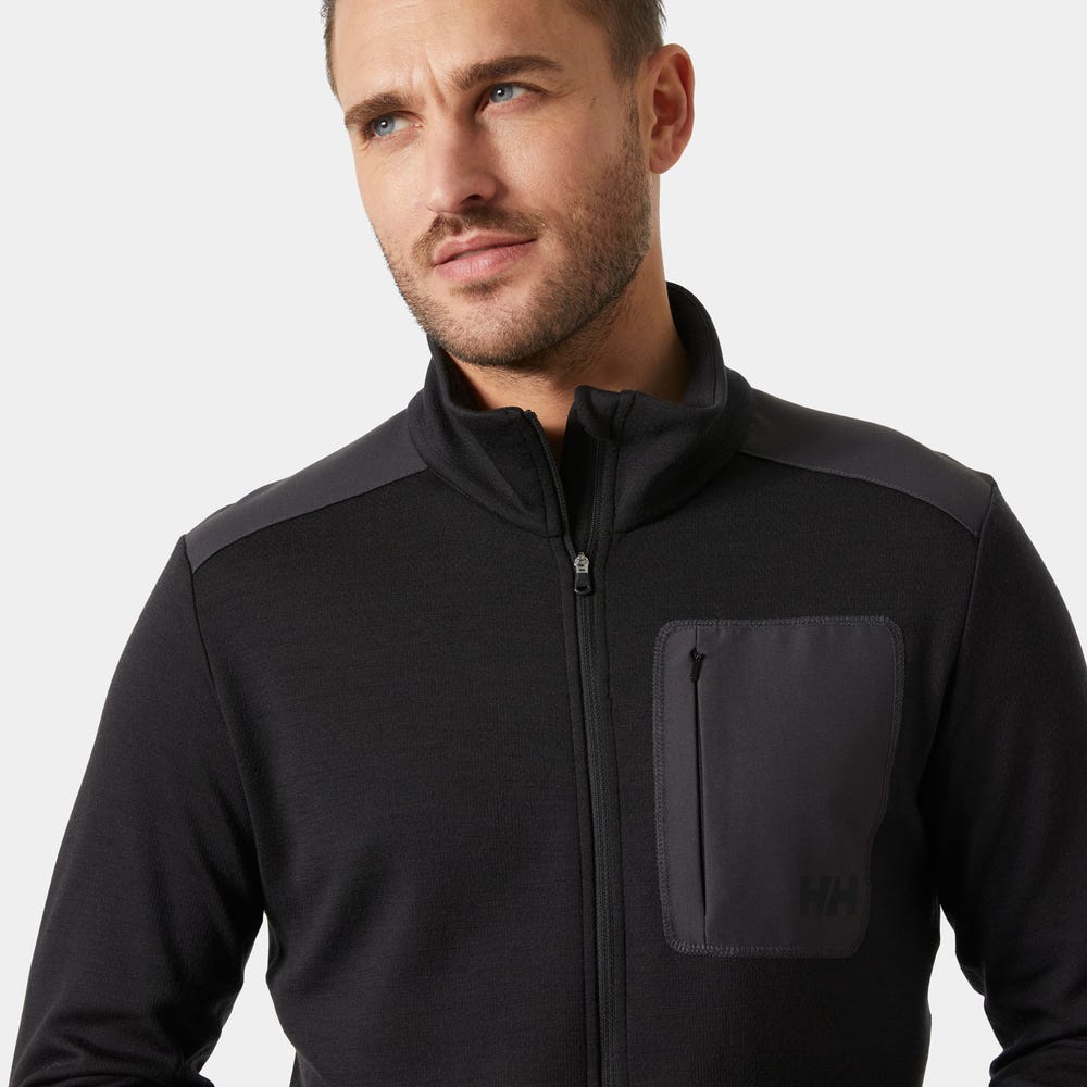 Men's Merino Wool Full-Zip Midlayer - Blue