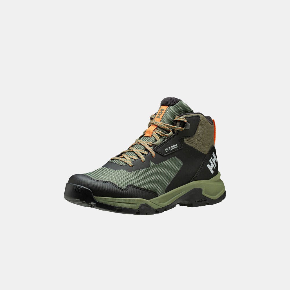 Men's Waterproof Mid Hiking Boots - Green