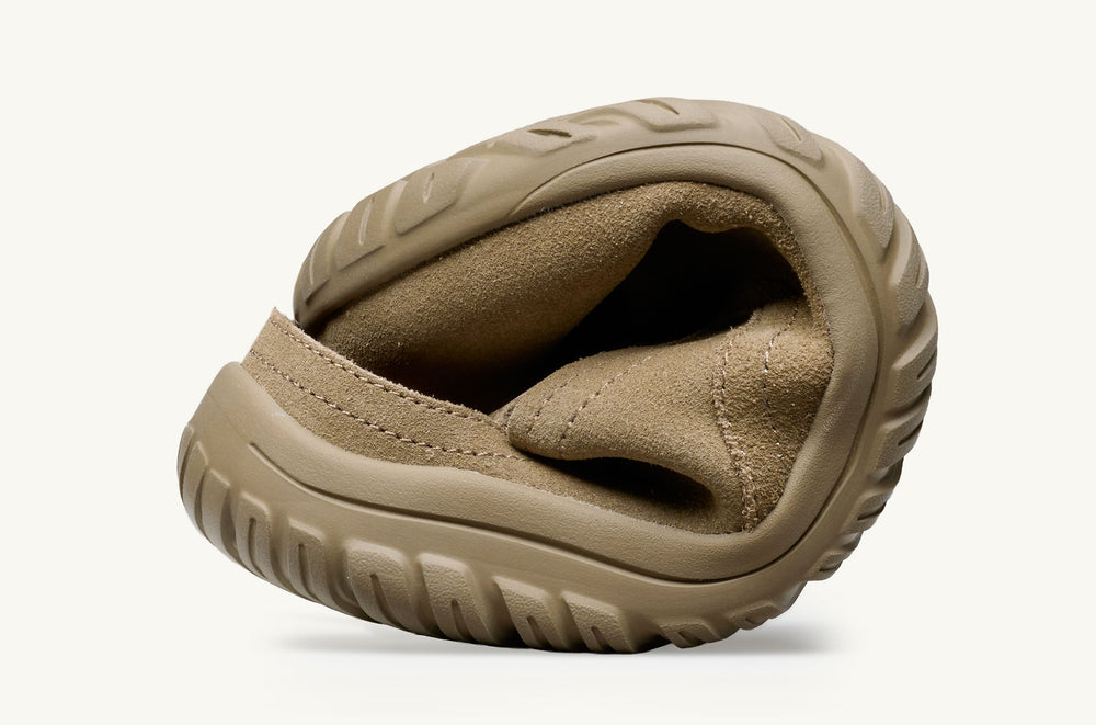Women's Suede Open-Heel Clog - Latte
