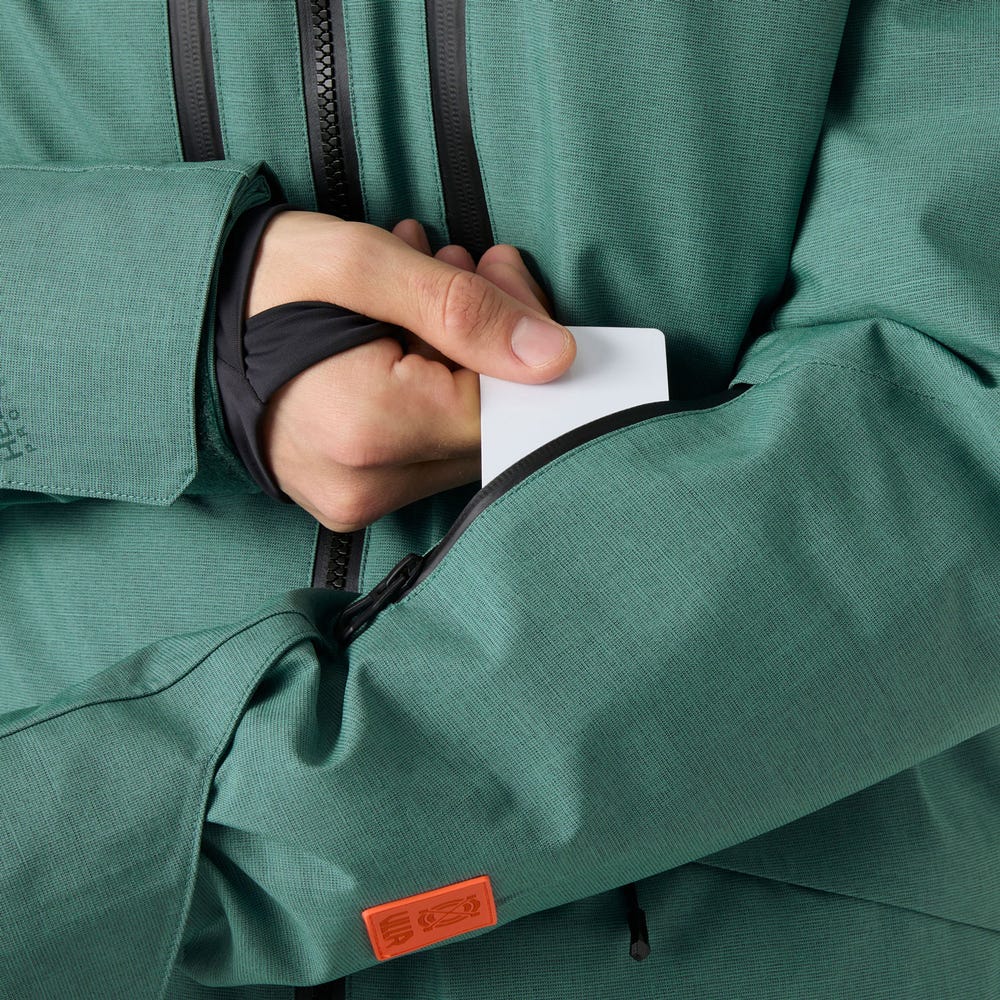 Men's Insulated Ski Jacket - Opal Green