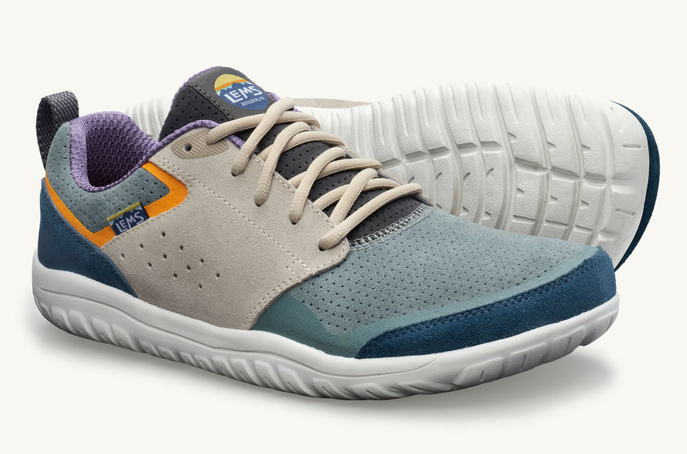 Men's Suede Minimal Sneaker - Gray