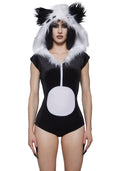 Black And White Animal Hood Costume