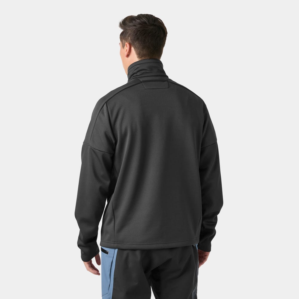 Men's Full-Zip Fleece Jacket - Orange