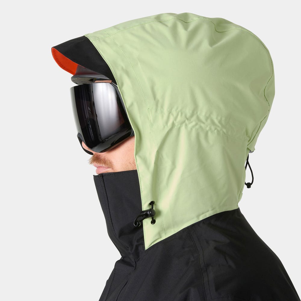 Unisex Waterproof Ski Shell Jacket - Black