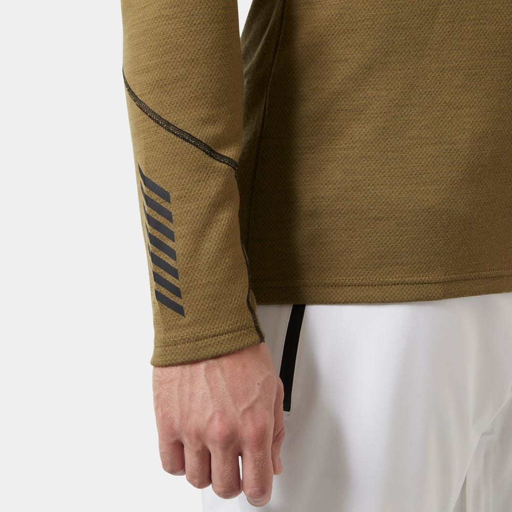 Men's Merino Wool Base Layer Top - Blue