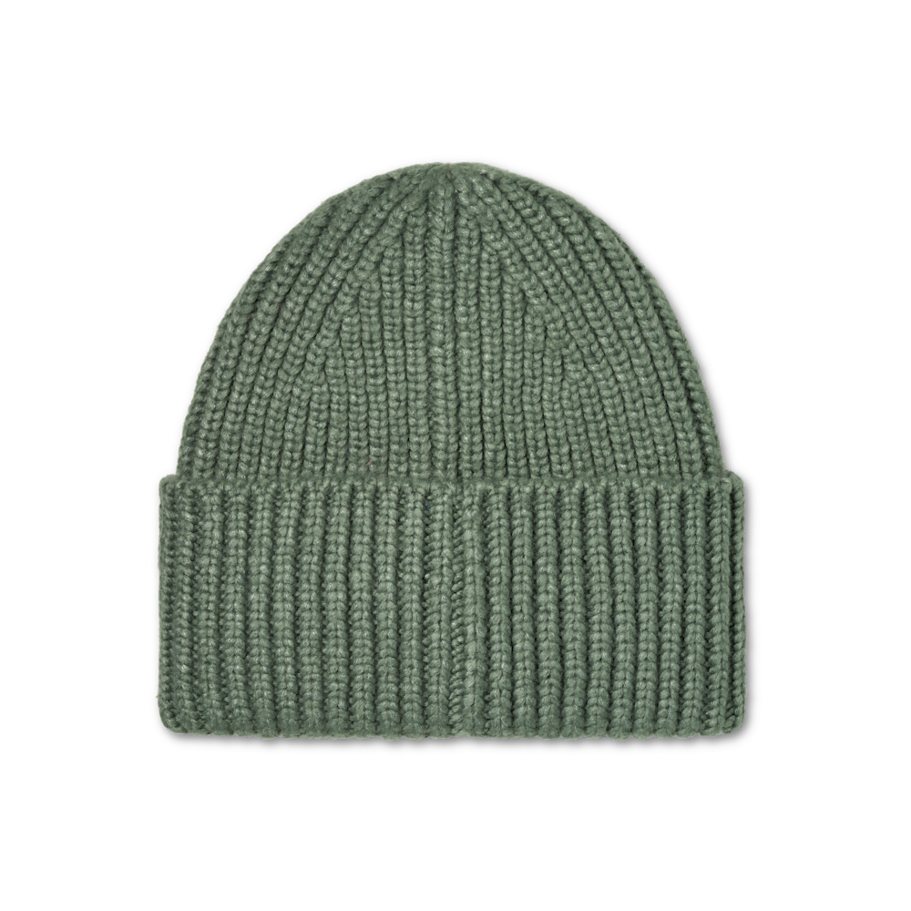 Men's Chunky Rib Knit Beanie - Green