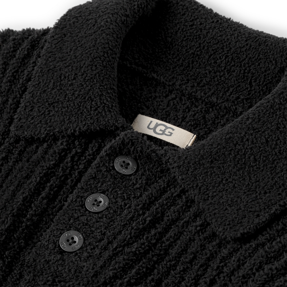 Men's Rib-Knit Polo Pullover - Stripe