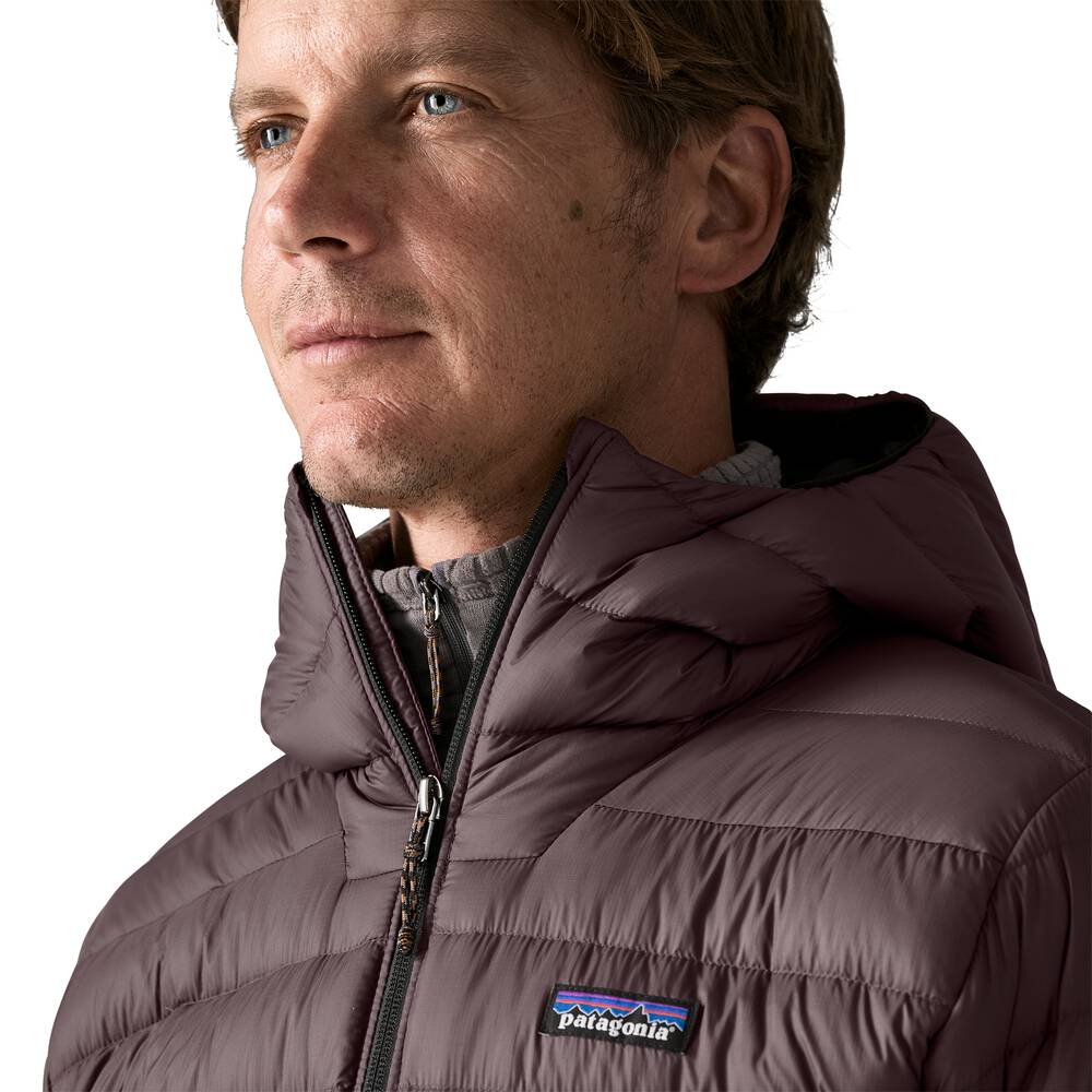 Men's 800-Fill Down Hooded Jacket - Purple