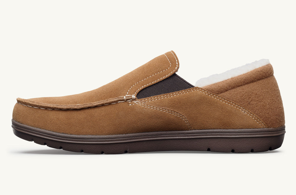 Women's Faux Fur Lined Suede Slip-On - Cozy Cabin