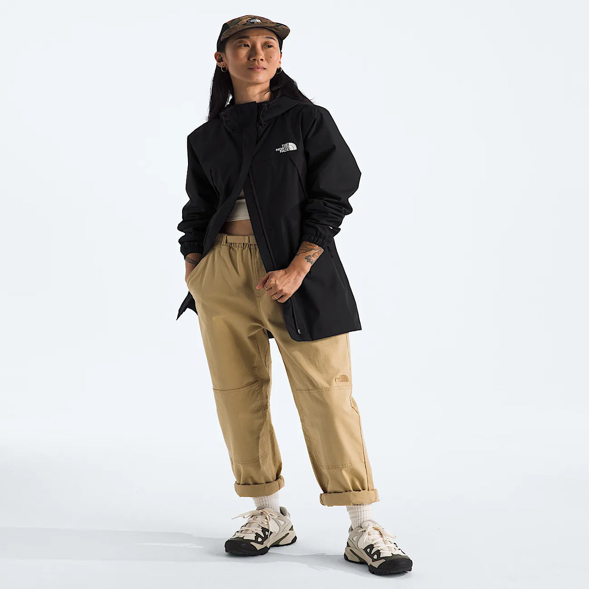 Women's Waterproof Rain Parka - Black