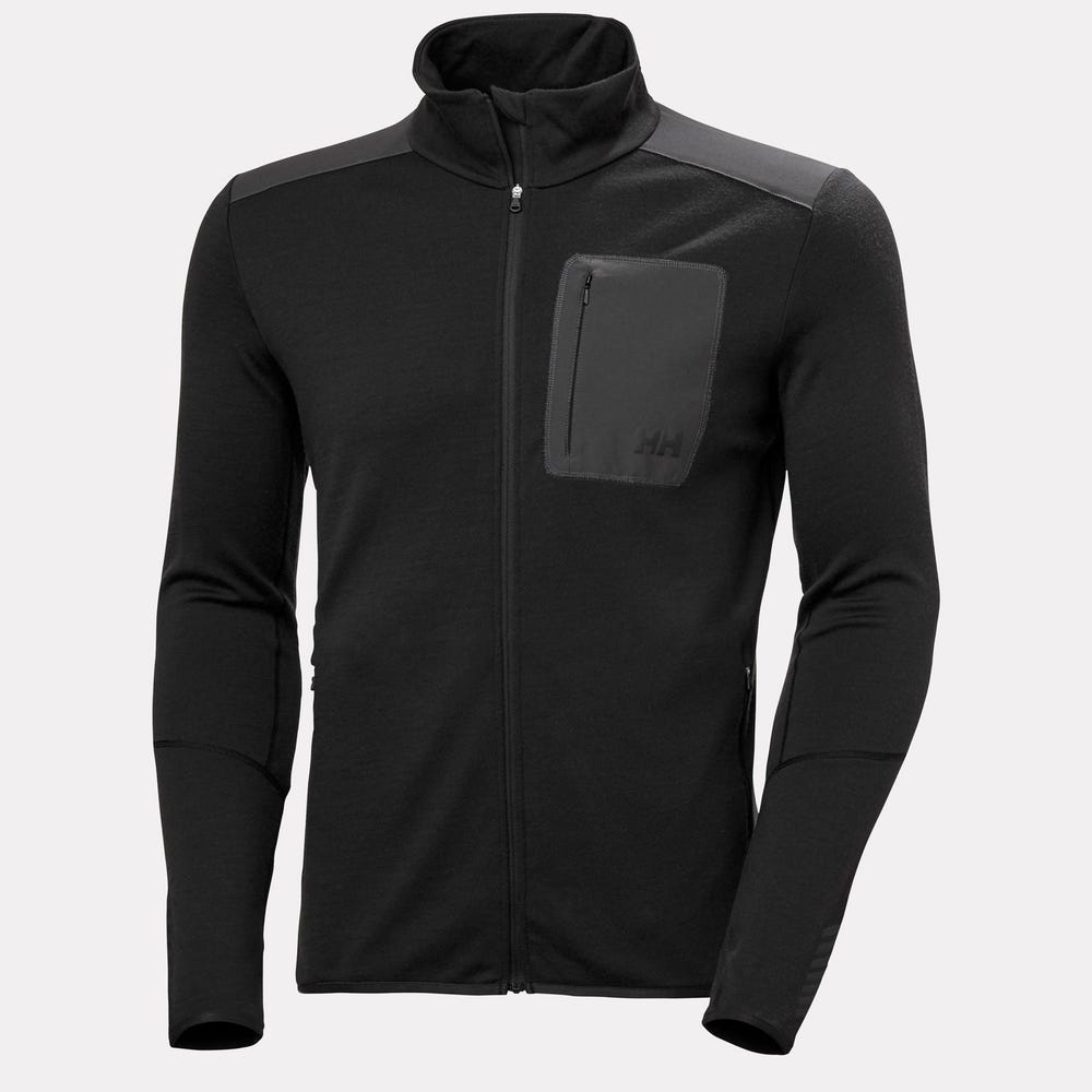 Men's Merino Wool Full-Zip Midlayer - Blue