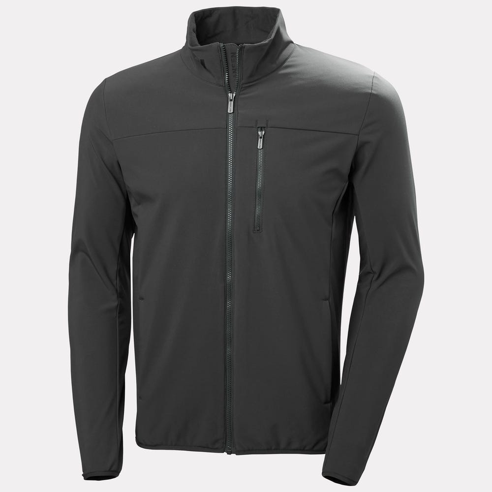Men's Fleece-Lined Softshell Jacket - Ebony