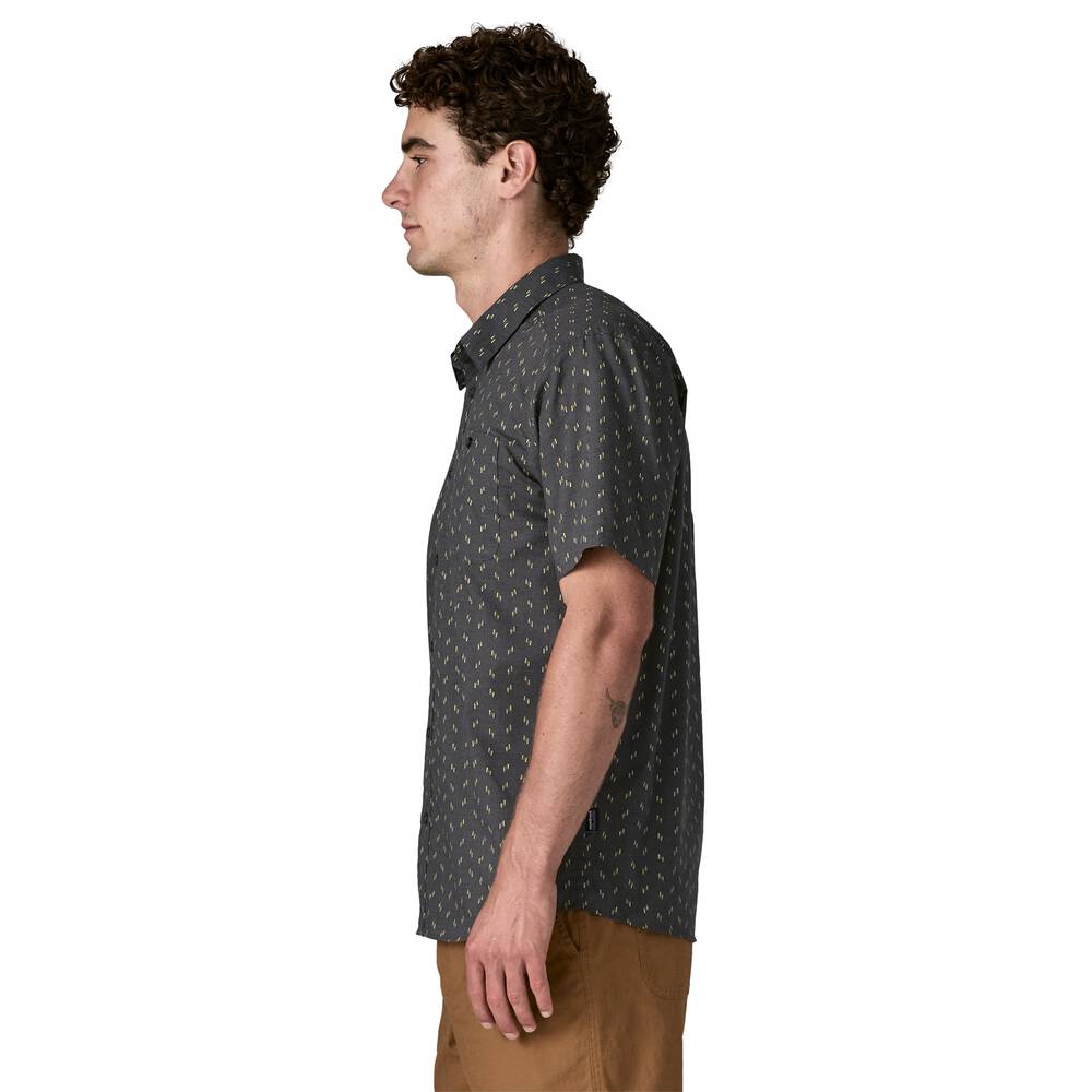 Men's Short-Sleeve Button-Up Shirt - Navy