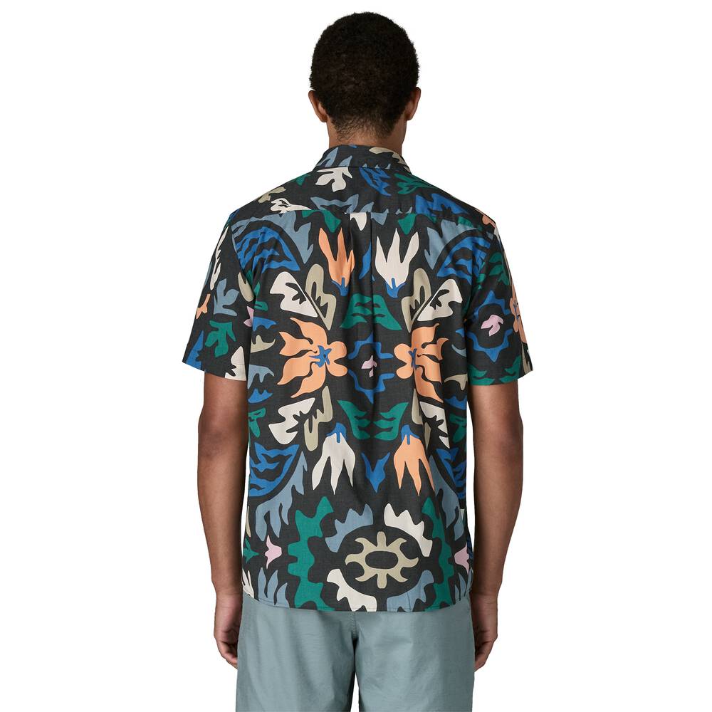 Men's Short-Sleeve Button-Up Shirt - Navy