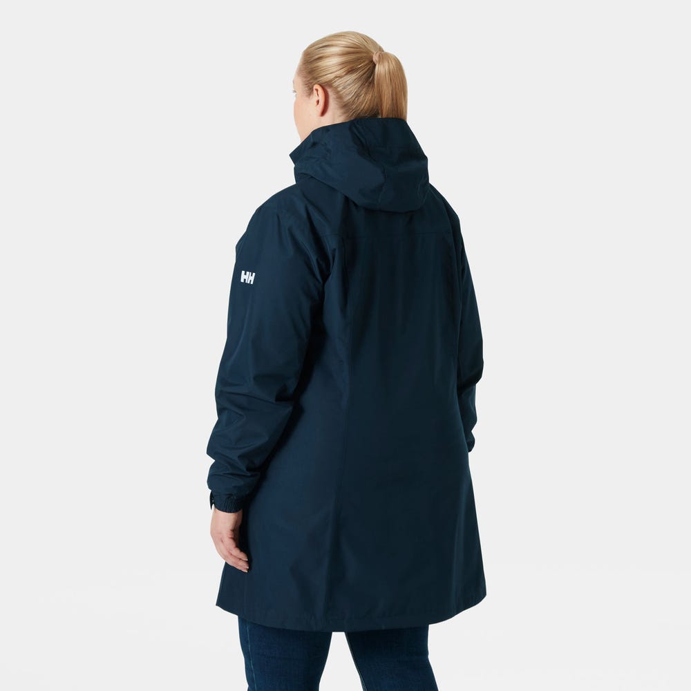 Women's Long Rain Jacket - Berry