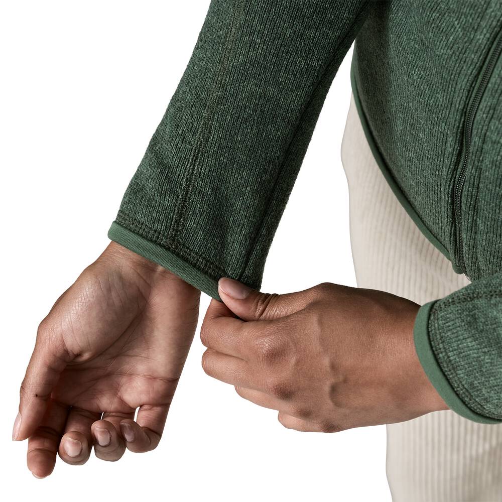Women's Recycled Knit Fleece Jacket - Black