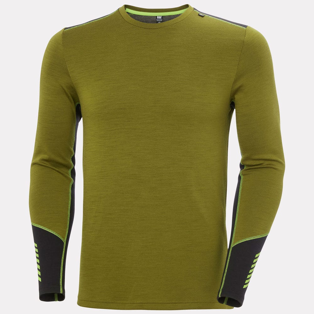 Men's Merino Wool Base Layer Top - Blue