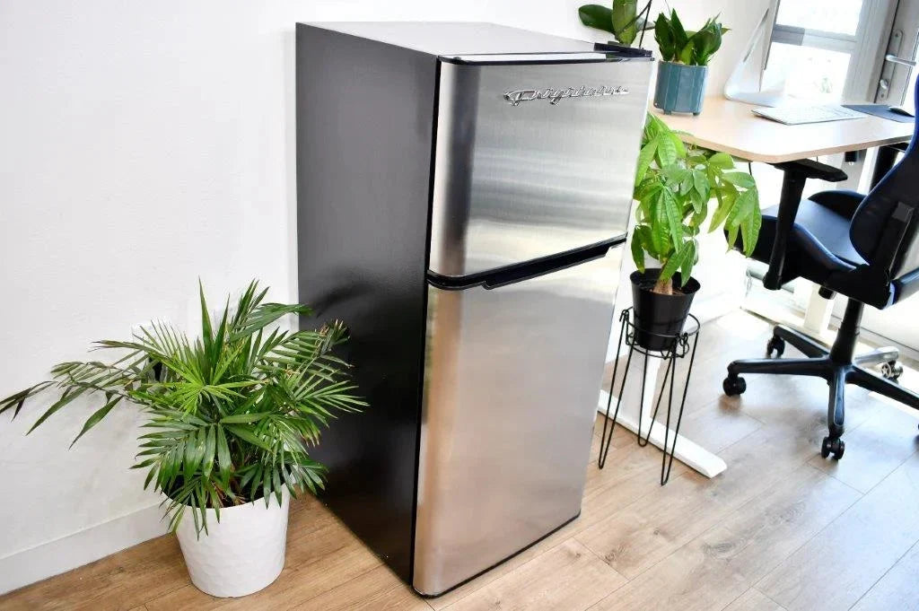 Frigidaire 4.5 Cu. Ft. 2-Door Compact Refrigerator With Chrome Trim - EFR451, Platinum