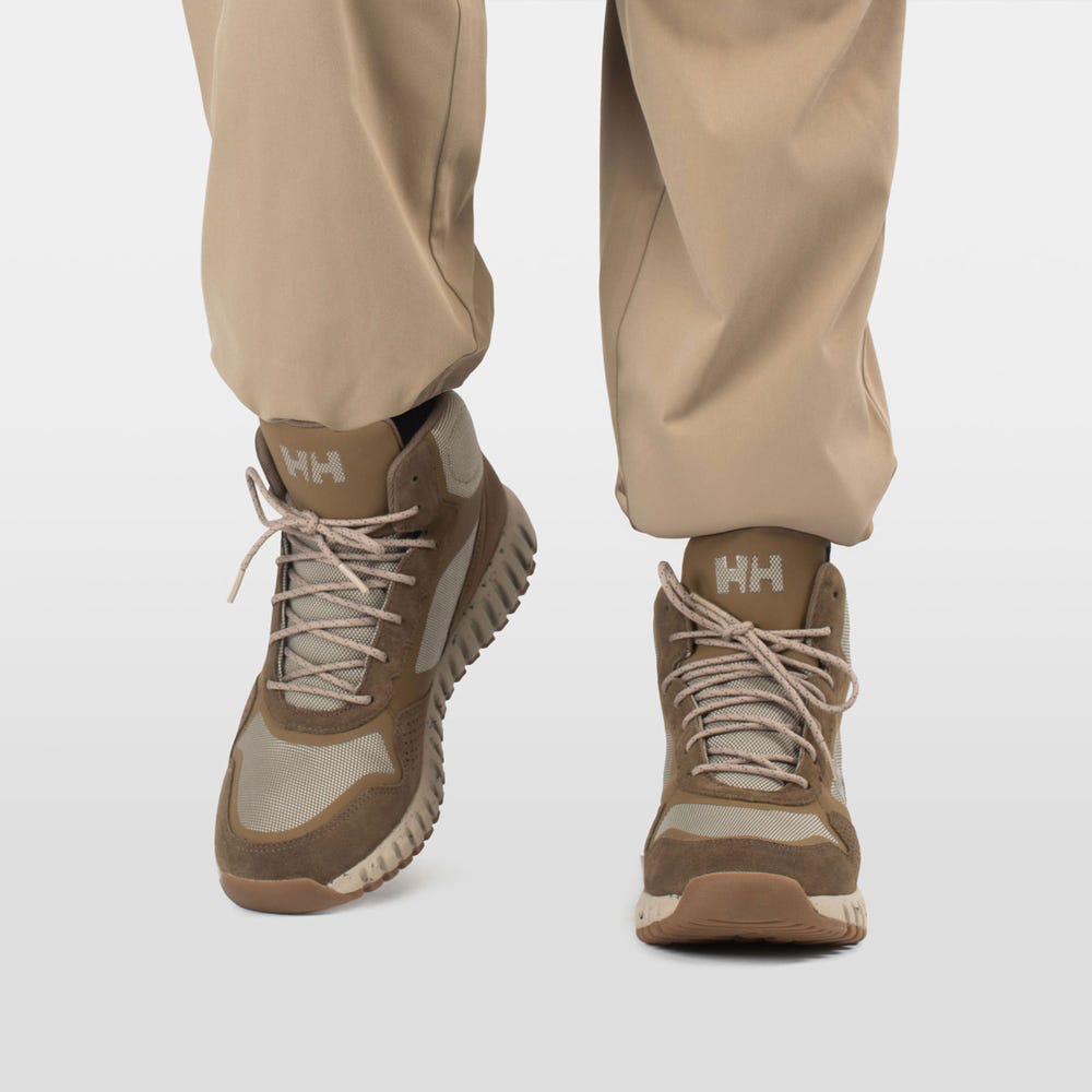 Men's Waterproof Suede Hiking Boots - Brown