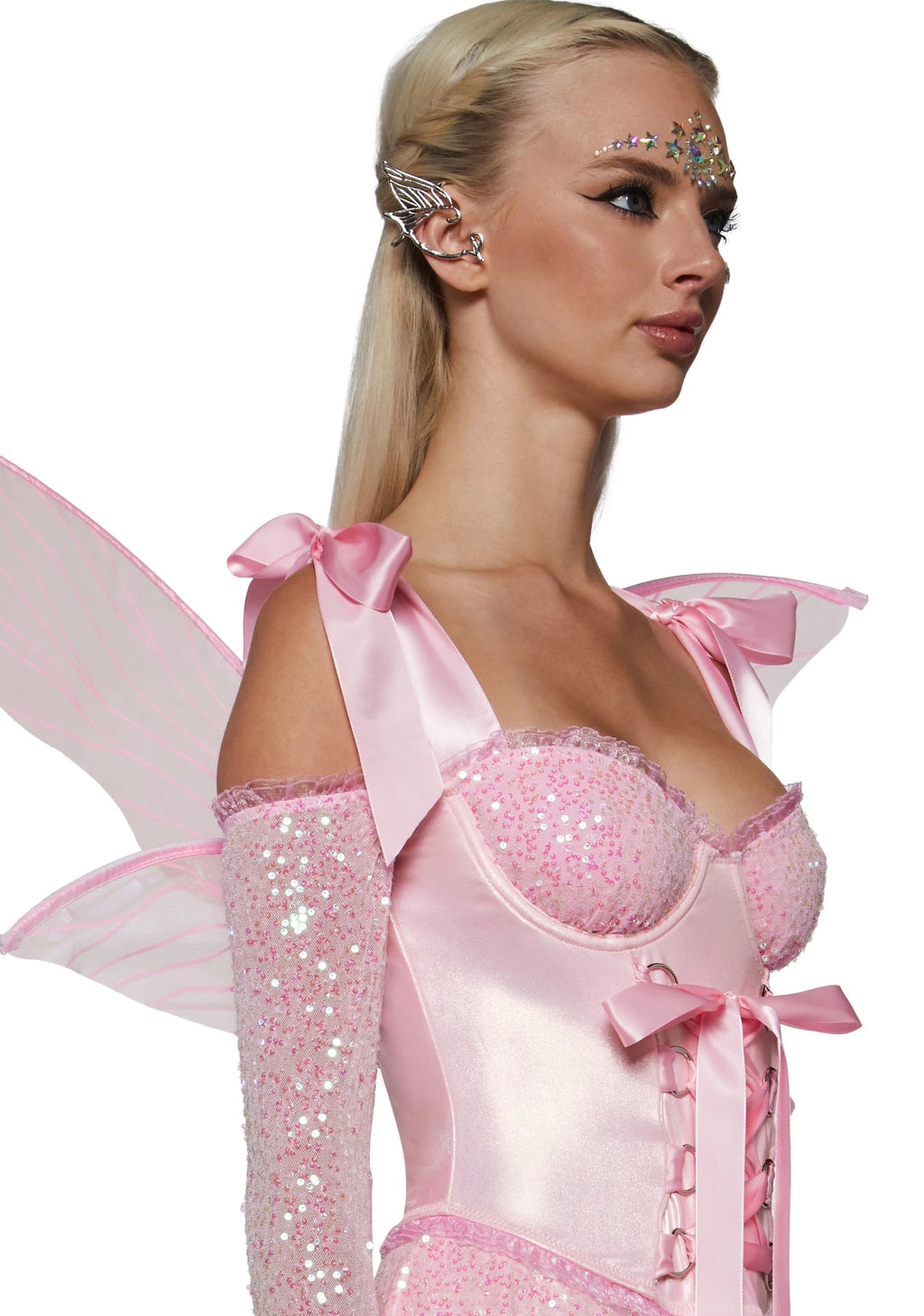 Iridescent Fairy Costume Dress Set - Pink