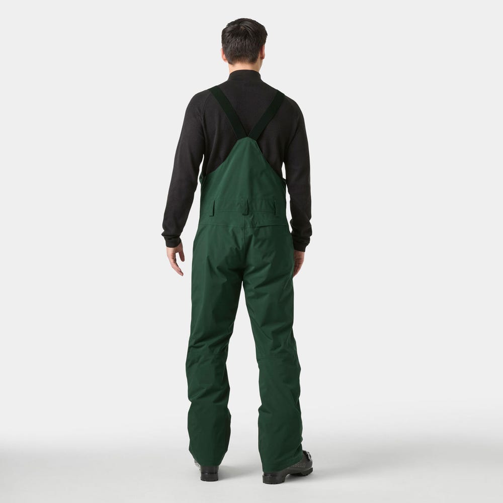 Men's Insulated Ski Bib Pants - Green