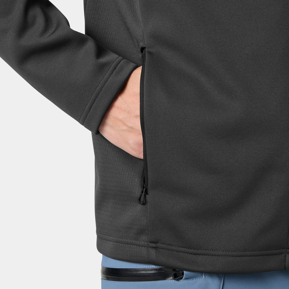 Men's Full-Zip Fleece Jacket - Orange