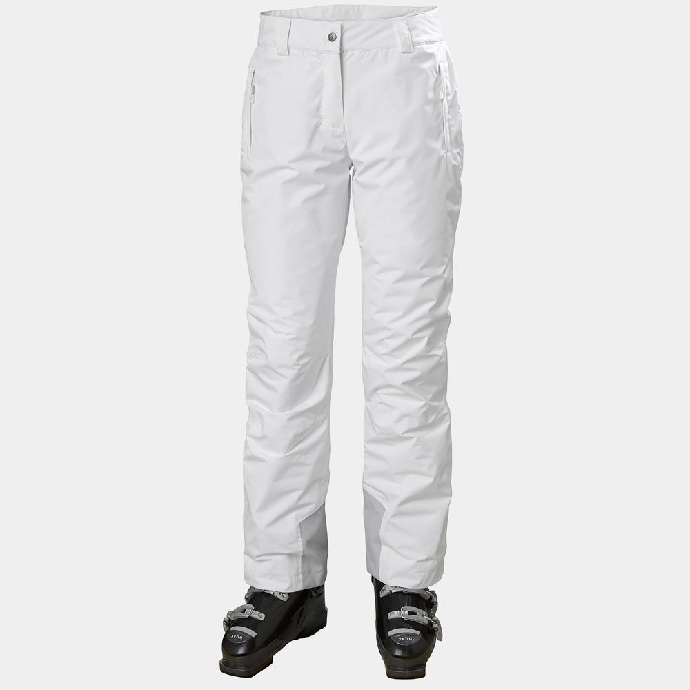 Women's Waterproof Insulated Ski Pants - White