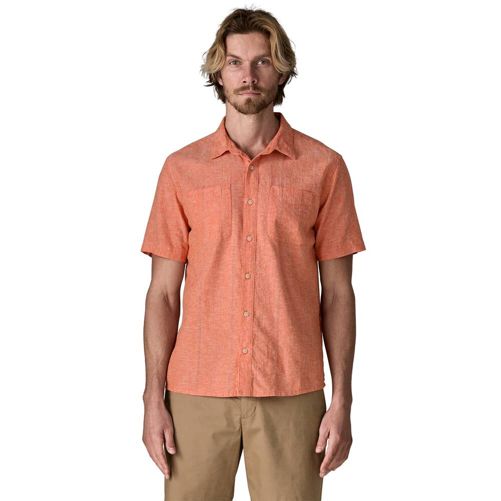 Men's Hemp Cotton Button-Up Shirt - Stone
