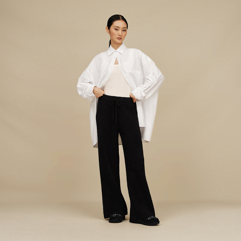 Women's Ribbed Straight-Leg Pants - Allspice